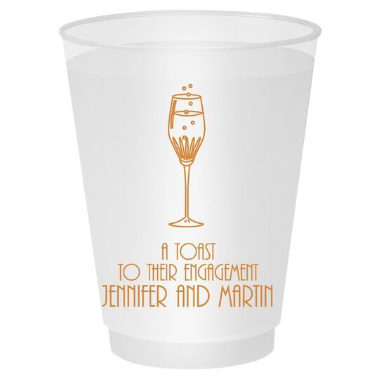 Bubbly Champagne Shatterproof Cups